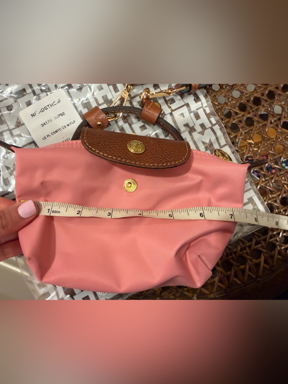 Longchamp LE Pliage Original Canvas Pouch - Picture 6 of 8